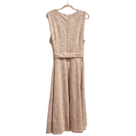 Calvin Klein Women's Plus Size Sleeveless Tweed Midi Dress (Blossom Multi, 20W) - Picture 5 of 10